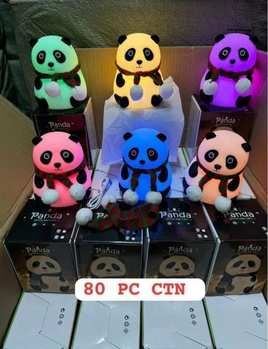 Rechargeable Silicone Panda Night Light for Kids