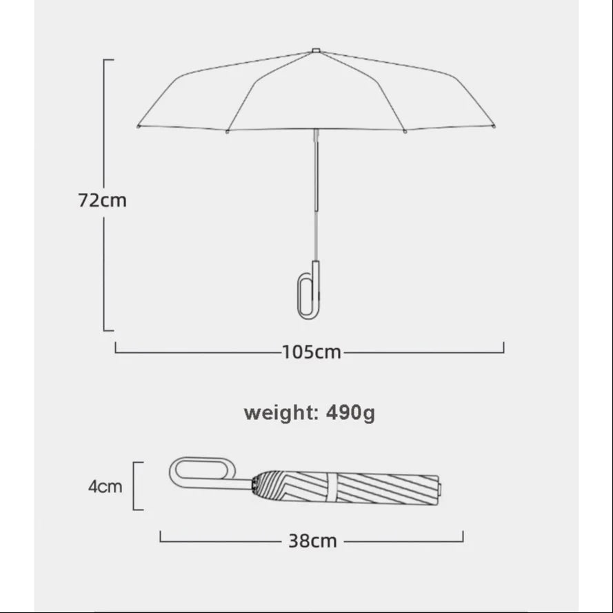 3 Fold Automatic Open and Close Umbrella
