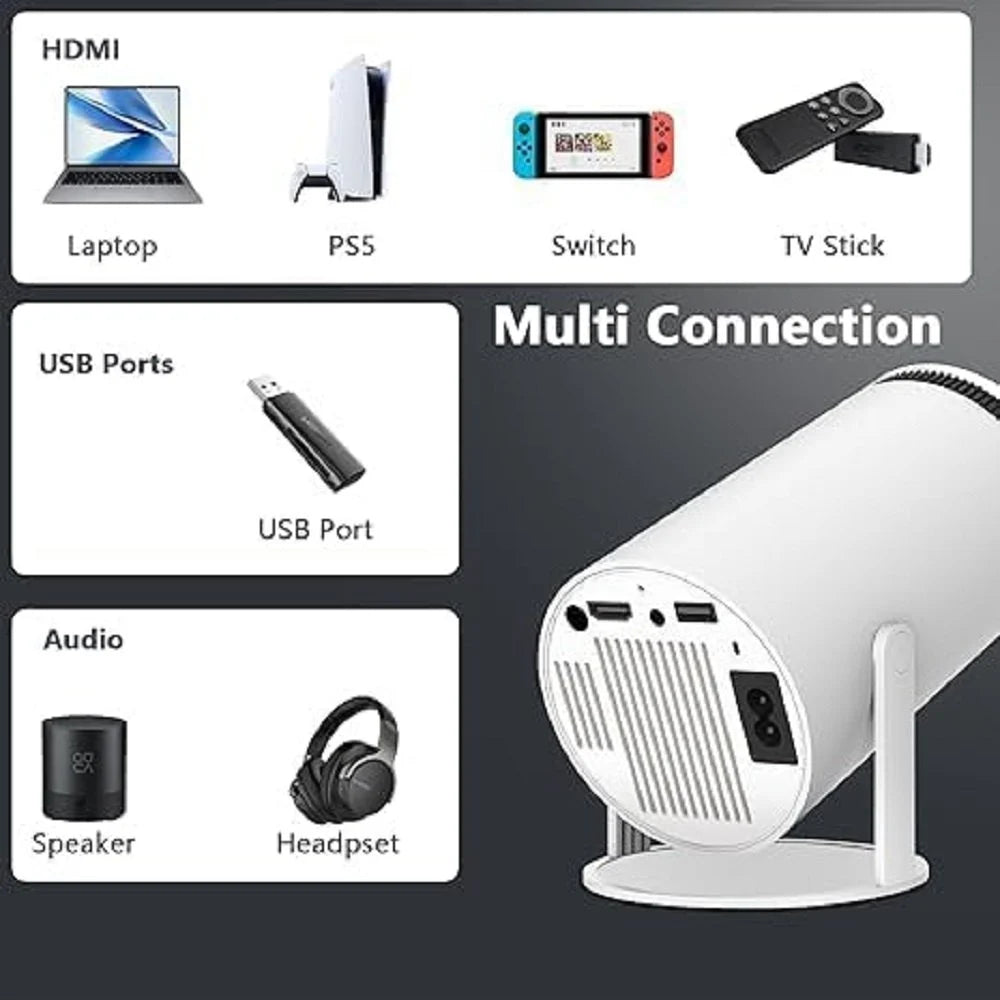 Smart 4K Mini Projector
